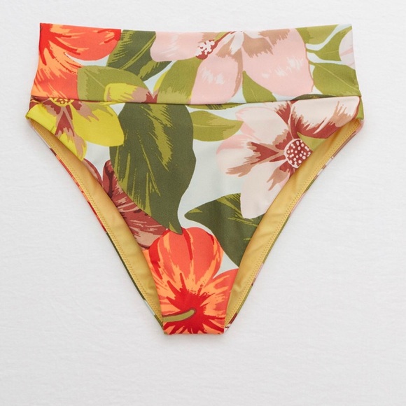 NEW Aerie floral high cut cheeky bikini bottom 🌺 - Picture 7 of 12
